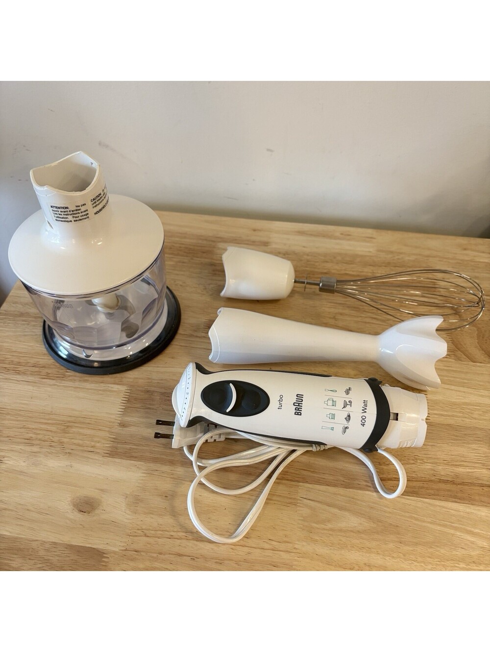 Braun MultiQuick MR5550CA Turbo Hand Blender w/ Accessories - 400W COMPLETE SET